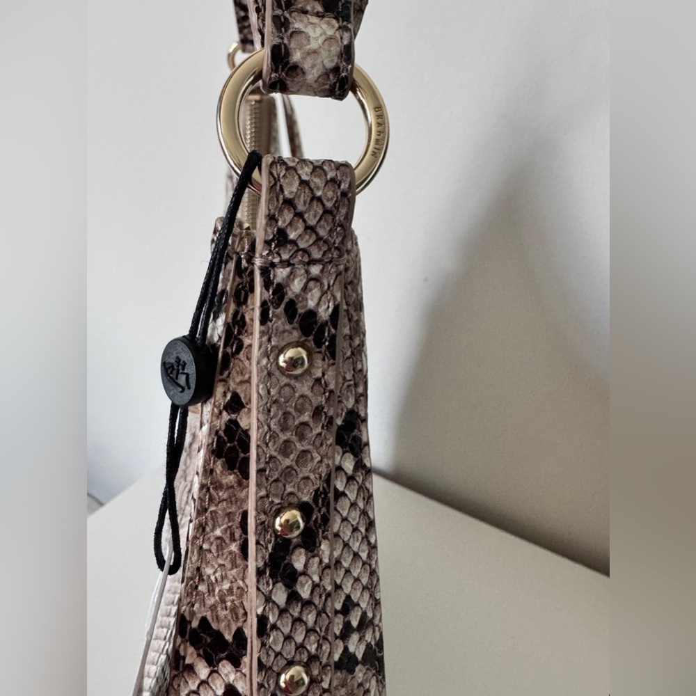 Brahmin Tabitha Beige Sandcastle Leather Shoulder NWT - Picture 8 of 15